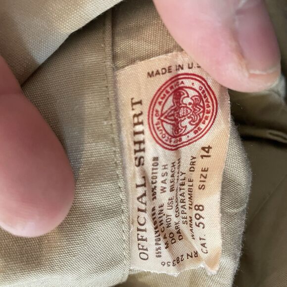 VINTAGE 1991 Boy Scouts of America Shirt Youth Size 14 MASSACHUSETTS - Picture 7 of 8